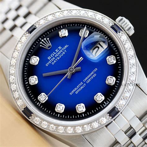 rolex sapphire watch